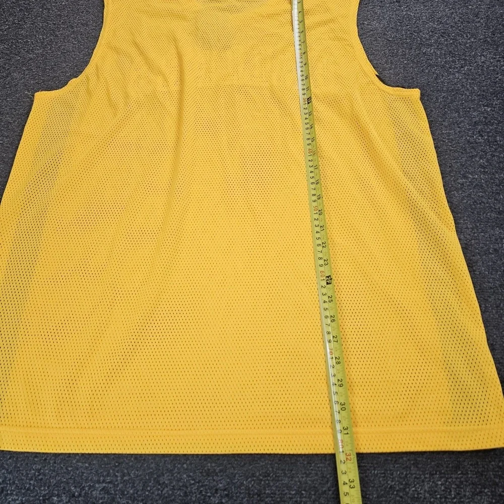 Vintage Nike Ballers‎ Jersey Mens XL Spellout Logo Yellow Center Swoosh Y2k